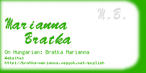 marianna bratka business card